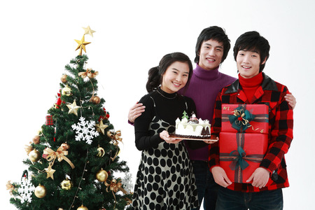 Christmas of Teenagersの写真素材