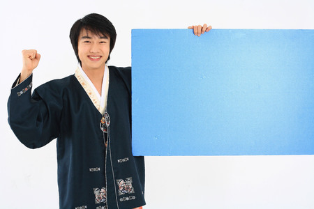 Man in Korean Dressの写真素材