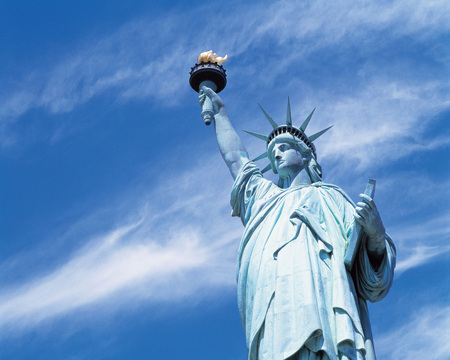 Statue of Liberty under blue sky
