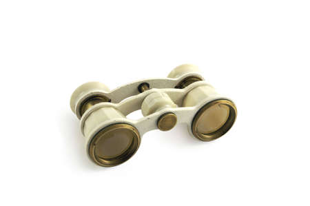 Old theater binoculars. Clipping path included.の写真素材