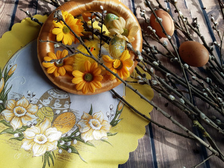 base and Easter headdressの写真素材