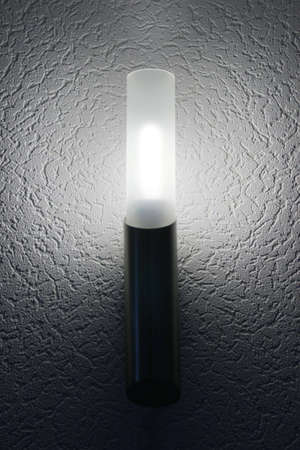 electric lamp on wall, hdr image