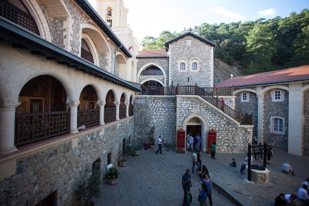 view on old cyprus monastery kykkos