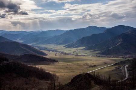 Chike-Taman pass view in Altai