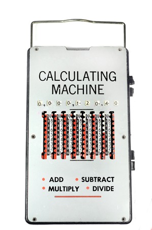 1960 vintage calculating machineの写真素材