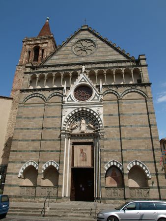  Facade church of St Paul - Pistoia Tuscany Italy       の写真素材