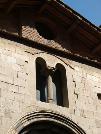   Picturesque street in antique center Pistoia       の写真素材
