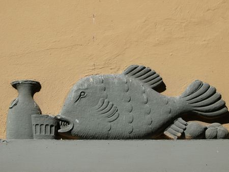 Adorable detail from street of Florence         の写真素材