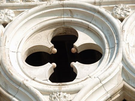 Venice - tracery from the Doge's Palace        の写真素材