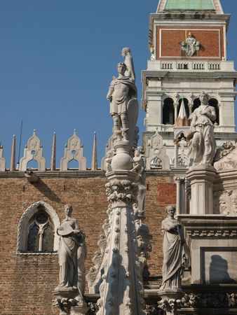  The Courtyard of the Doge's Palace in Venice       の写真素材