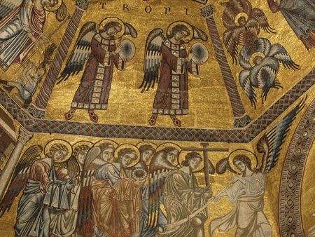  Baptistery of Florence - View of the mosaic ceiling        のeditorial素材