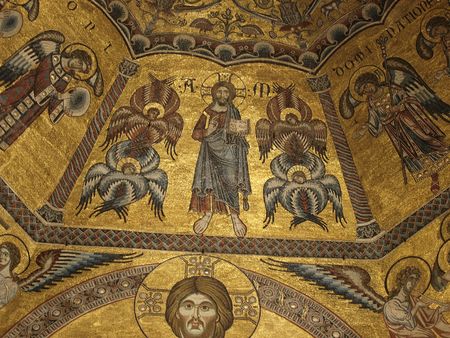  Baptistery of Florence - View of the mosaic ceiling         のeditorial素材