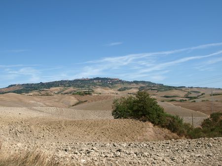 Tuscany - Landscape after harvests の写真素材