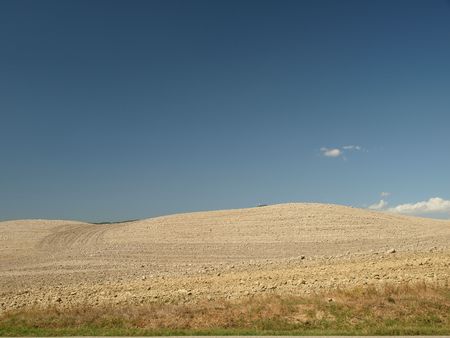 Tuscany - Landscape after harvests の写真素材