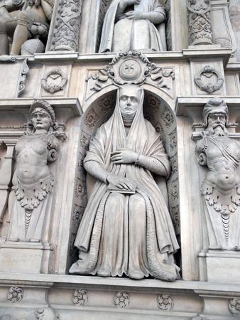 Krakow - St. Catherine's church interior, late Renaissance tomb Lawrence Spytko Jordanのeditorial素材