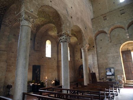 Sant Antimo Abbey near Montalcino in Tuscany, Italyのeditorial素材