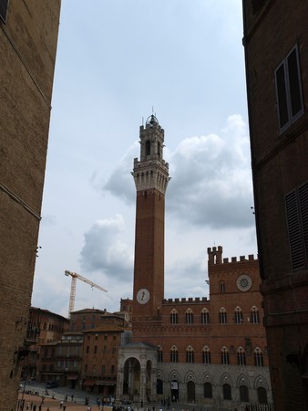 Siena - Palazzo Pubblico and Torre del Mangia.の写真素材
