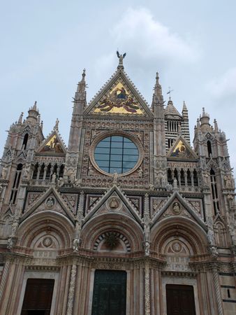 Siena - Duomo .The western facadeの写真素材