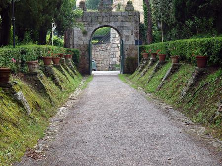 Chiusi - one of the most ancient Etruscan towns in Tuscany, Italyの写真素材