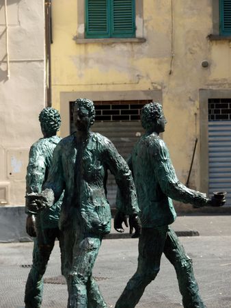 Piazza della Sala - Pistoia Tuscanyの写真素材