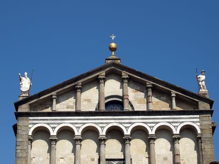 Cathedral St Zeno's - Pistoia, Tuscany,  Italyの写真素材