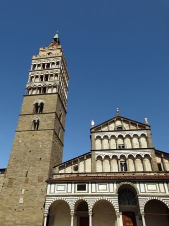 Cathedral St Zeno's - Pistoia, Tuscany,  Italyの写真素材