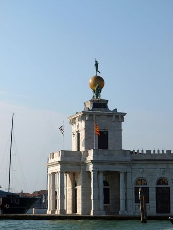 Punta della Dogana in Venice. Former customs houseの写真素材