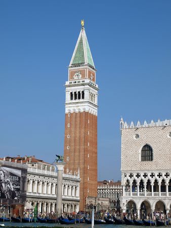 Seaview of Piazzetta San Marco and The Doge's Palace, Veniceの写真素材