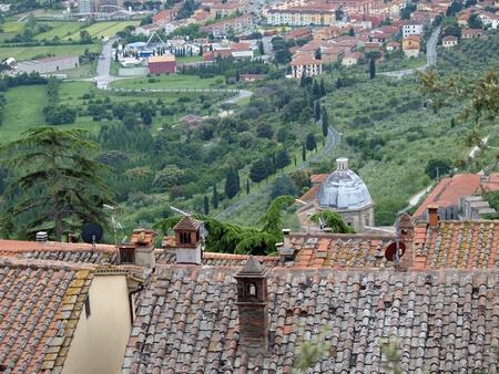 Cortona, the Tuscan town of Etruscan originの写真素材