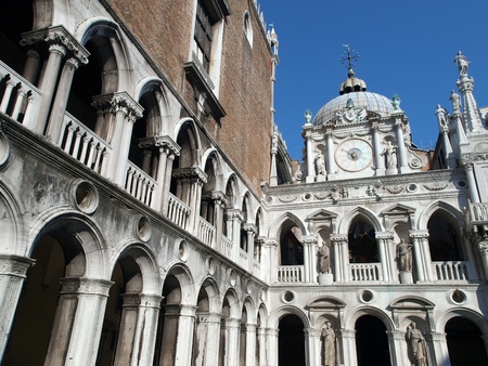 Courtyard of the Doge Palace in Venice, Italyのeditorial素材