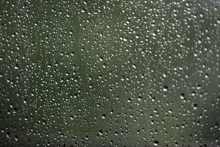 Many raindrops on a window