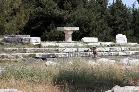 Asklepion place on the island of Kos where Hippocrates has built one of the first hospitals in the European civilizationの写真素材