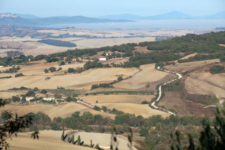 The hills around Pienza and Monticchiello  Tuscany, Italy.
