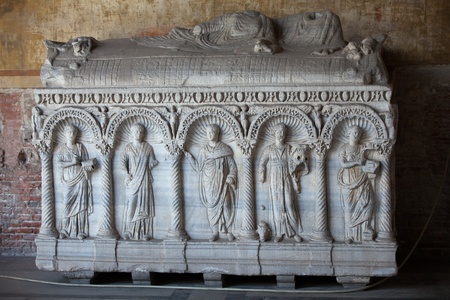 Pisa - Camposanto - Cemetery was constructed in 1278 to house the sacred dirt brought back from...
