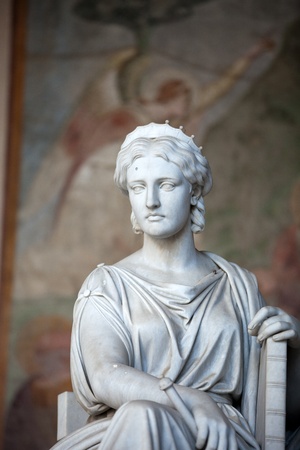 Pisa - Camposanto - Cemetery was constructed in 1278 to house the sacred dirt brought back from Golgotha during the Crusades. It then became the burial place of the Pisan upper classのeditorial素材