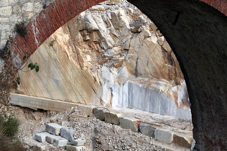 The Marble Quarries - Apuan Alps , Carrara, Tuscany, Italyのeditorial素材