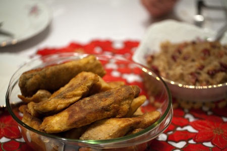 Breaded carpの写真素材