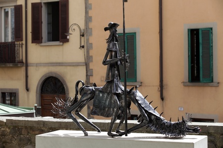 Castelnuovo di Garfagnana - Ariosto's Castle. Tuscany, Italyのeditorial素材