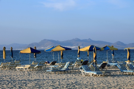 Greece. Kos island. Tigaki beach.の写真素材