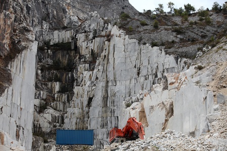 The Marble Quarries - Apuan Alps , Carrara, Tuscany, Italyの写真素材