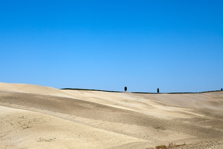 The landscape of the  Tuscany  Italyの写真素材