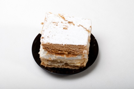 sweet  cake with creamの写真素材