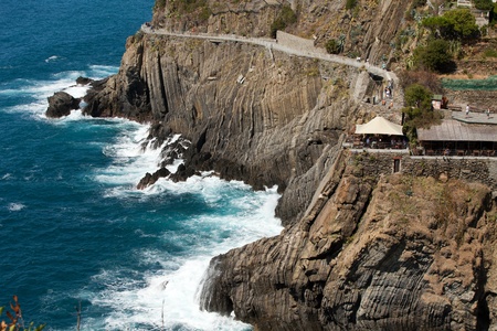 beautiful coastline in Cinque Terre, Liguria, Italy