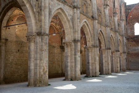Abbey of San Galgano, Tuscany, Italyの写真素材