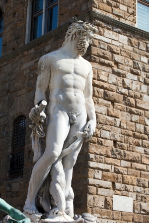 Florence - Sculpture Hercules and Cacus by Bandinelliの写真素材