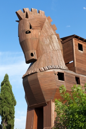  Trojan Horse located in Troy, Turkeyのeditorial素材