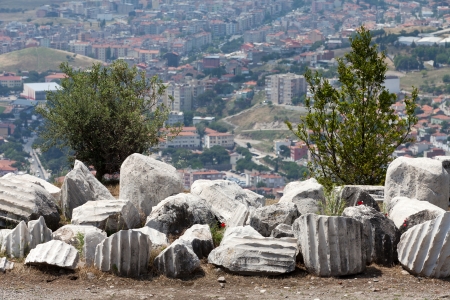 Bergama - the view on the city from Acropolisの写真素材