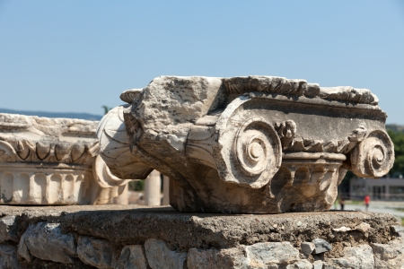 Ruins of the ancient Greek city Ephesusの写真素材