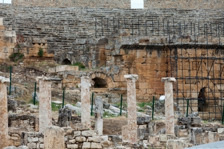 ruins of the ancient city of Hierapolis