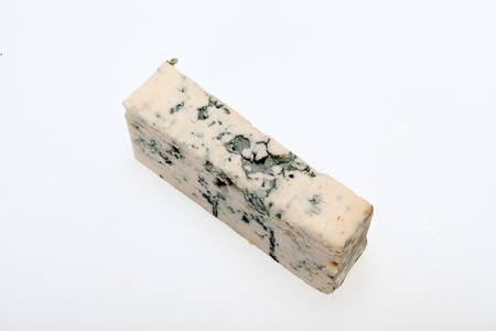 blue cheese isolated on white background の写真素材
